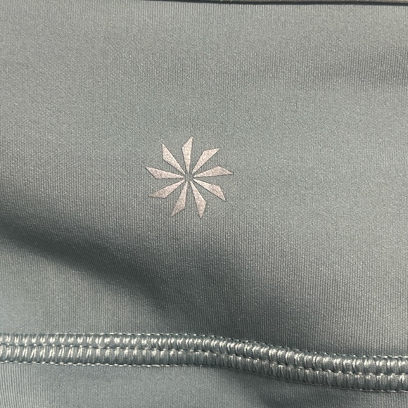 Athleta Rainier Evolve 7/8 Tight Leggings Women’s Small Blue Gray Zipper Pocket - Picture 8 of 9